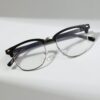 Light Glasses – Kính Gọng Browline Black Silver 1