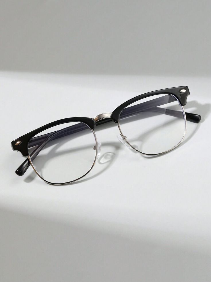 Light Glasses – Kính Gọng Browline Black Silver 1 Light Glasses – Kính Gọng Browline Black Silver 1