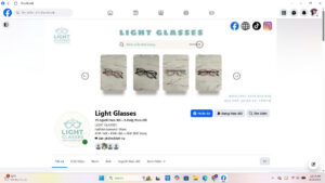 Fanpage light glasses