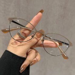 Light Glasses – Kính Gọng Nửa Viền Brown Vintage 1