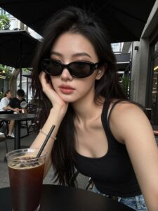 Pose dáng với kính 2