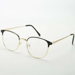 Light Glasses – Kính Gọng Browline Gold Black 1