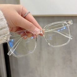 transparent white glasses