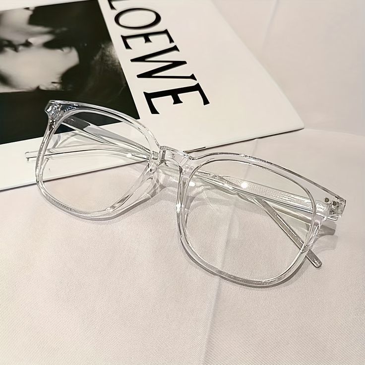 transparent white glasses Light Glasses – Kính Gọng Trong Crystal Clear 1